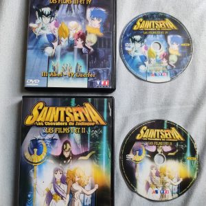 2 Dvd Saint Seiya Les Chevaliers du Zodiaque Les Films I II III IV Abel Lucifer
