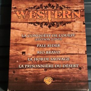 Coffret DVD Western 5 Films La conquête de l'Ouest Pale Rider Rio Bravo La horde