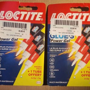 Colle glue Super glue 3 power gel LOCTITE 6 x 3g Soit 18g Neuf