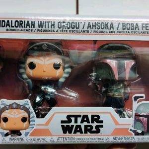 Lot De 4 Funko Pop Star Wars - Mandalorian Pack 4 Neuf Ahsoka Grogu Boba Fennec