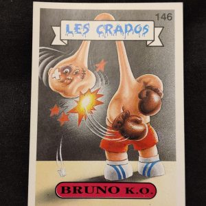 Carte LES CRADOS n° 146 Bruno K.O. Garbage Pail Kids GPK Topps