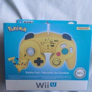 Manette de combat Pokémon Pikachu Hori pour Wiiu Wii U Très Bon État