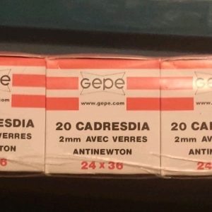 100 Support Diapositive 2mm Avec Verre Antinewton 24x36 AN Gepe 6002 Supports