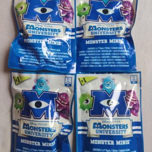 4 Sachets De figurines Monster Minis Du Film Disney Pixar Monsters University