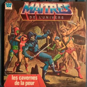 Livre Maitres de l'univers les cavernes de la peur - HEMAN Vintage Ancien