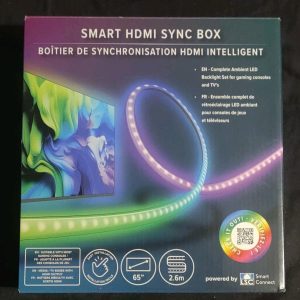 Smart HDMI Sync Box LED Boîtier De Synchronisation Avec Ruban Led 2.6m Télé 65''