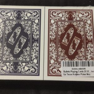 2 Jeux De Cartes Bullets Playing Cards Decks Neuf Jeu De Carte Neuf Poker Magie