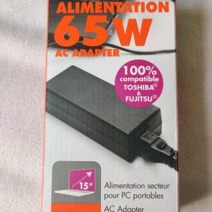 Alimentation secteur Chargeur 65W Pour Ordinateur Toshiba Fujitsu 15" Neuf