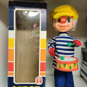 Ancien Jouet mécanique Feber automate Joueur De Tambour Vintage Made In Spain