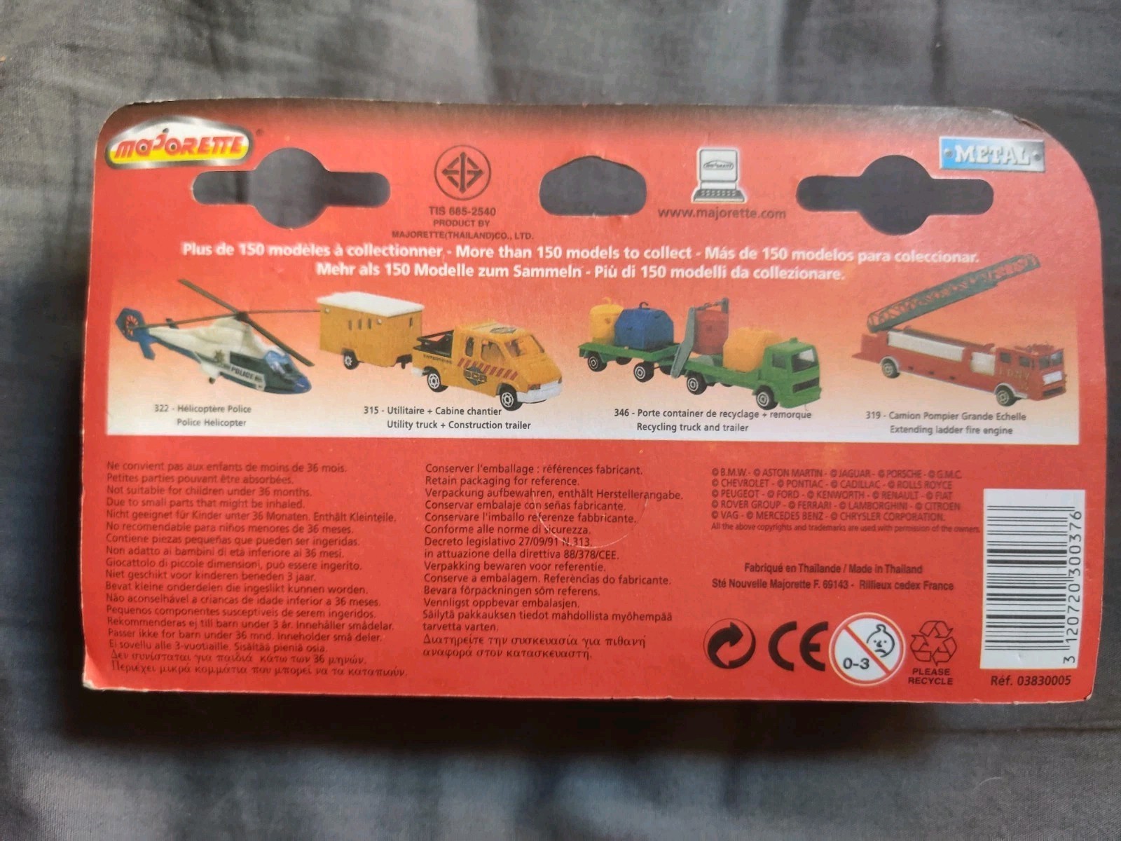 Majorette Espace 2000 Echelle 1/100 Neuf Sous Blister - Métal Ref 03830005 – Image 4